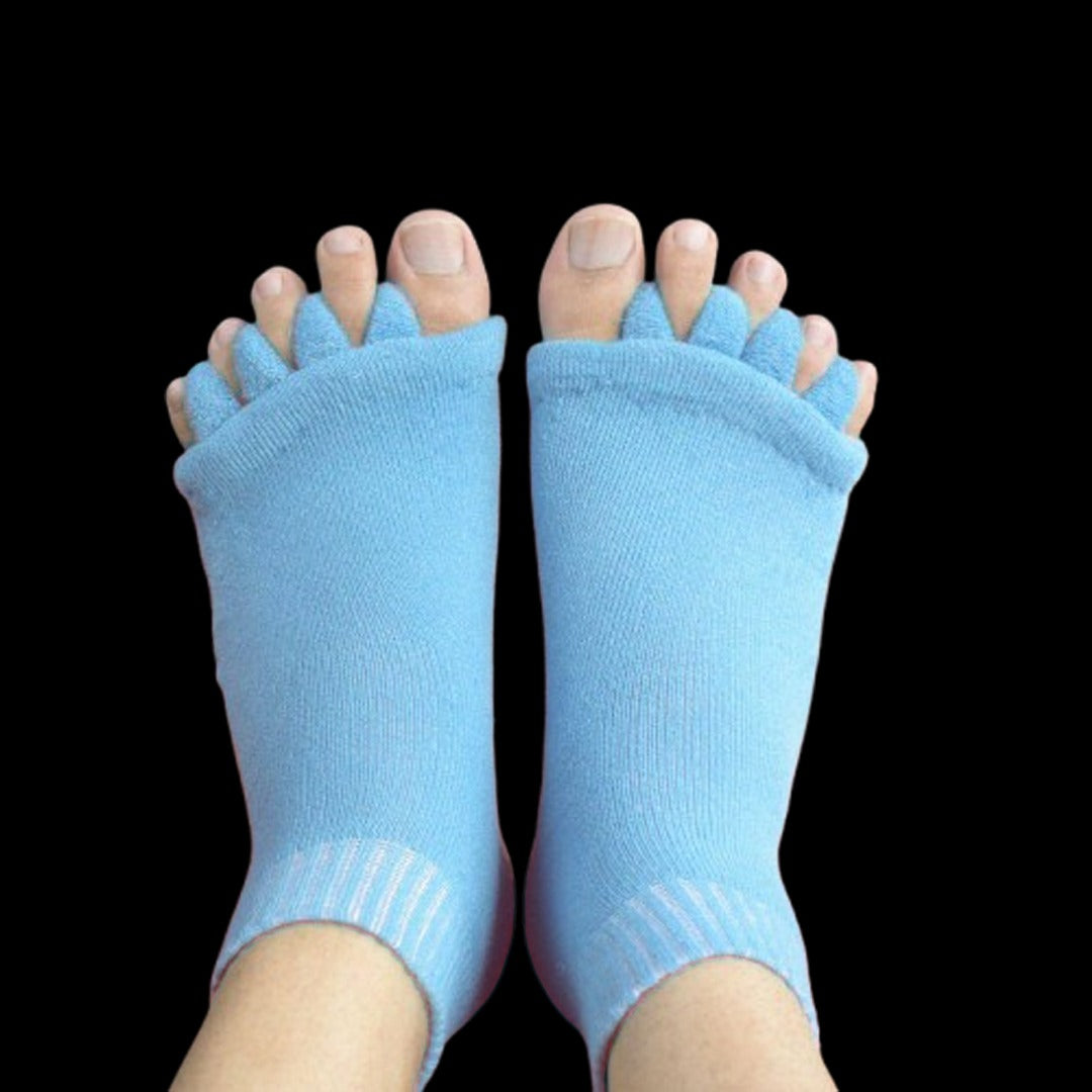 Toe Separation Compression Socks for Yoga, Pilates & Foot Relief