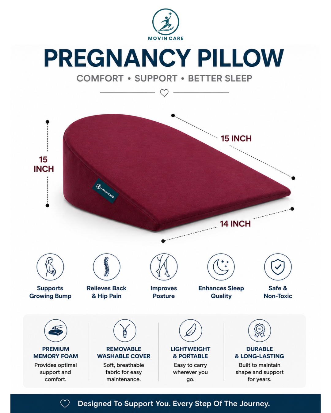 Pregnancy Wedge Pillow_Movin Care