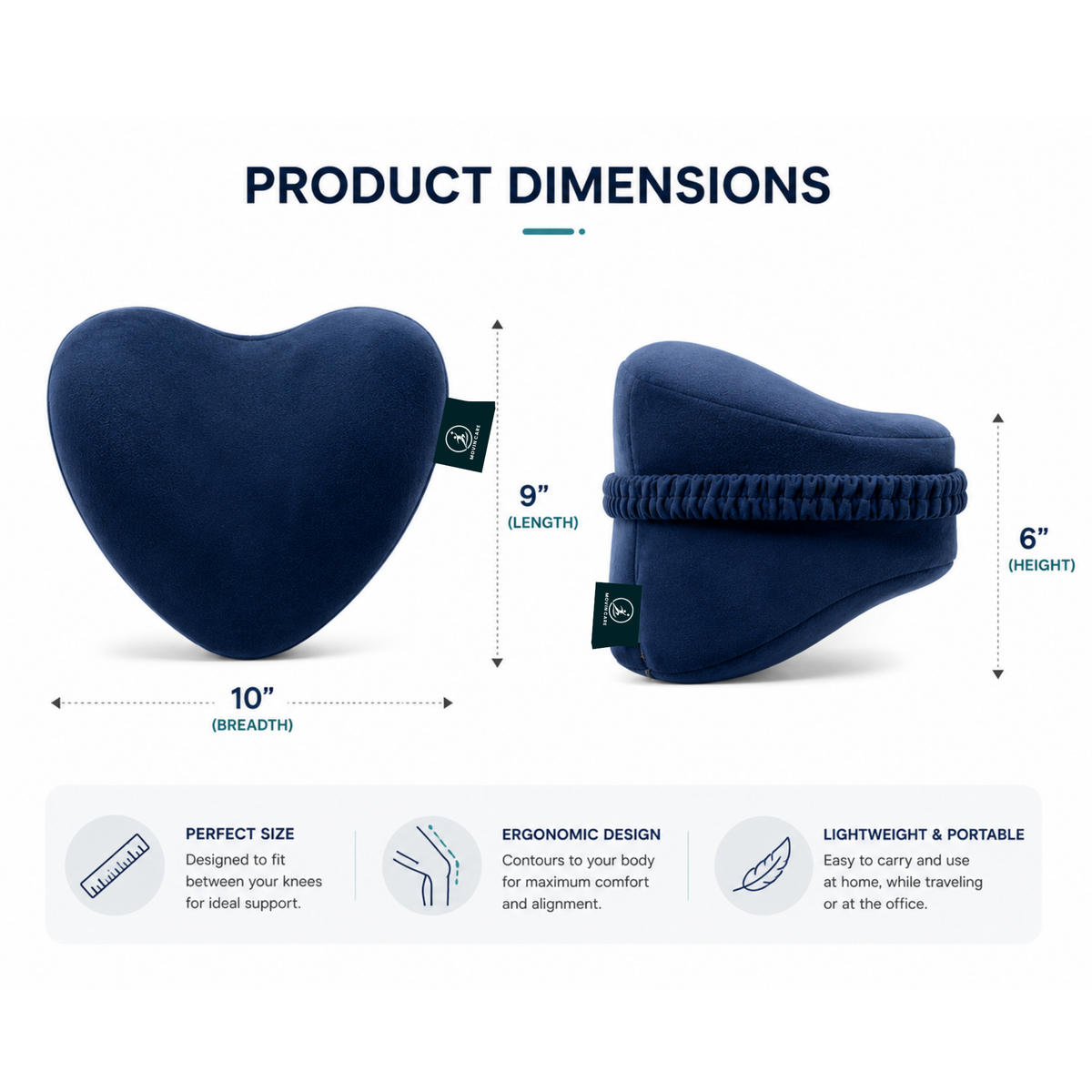 Heart Shape Knee Pillow_Movin Care