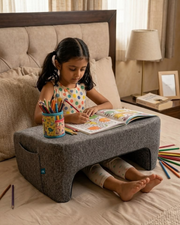 Movin Care Premium Lap Desk Pillow with Cushion - Ergonomic Bed Table for Laptop, Reading, Writing and Kids Study