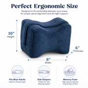 Square Memory Foam Knee Pillow_Movin Care