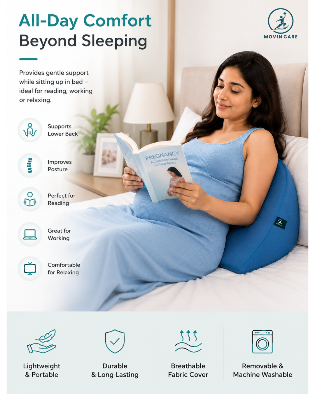 Pregnancy Wedge Pillow_Movin Care