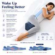 Square Memory Foam Knee Pillow_Movin Care