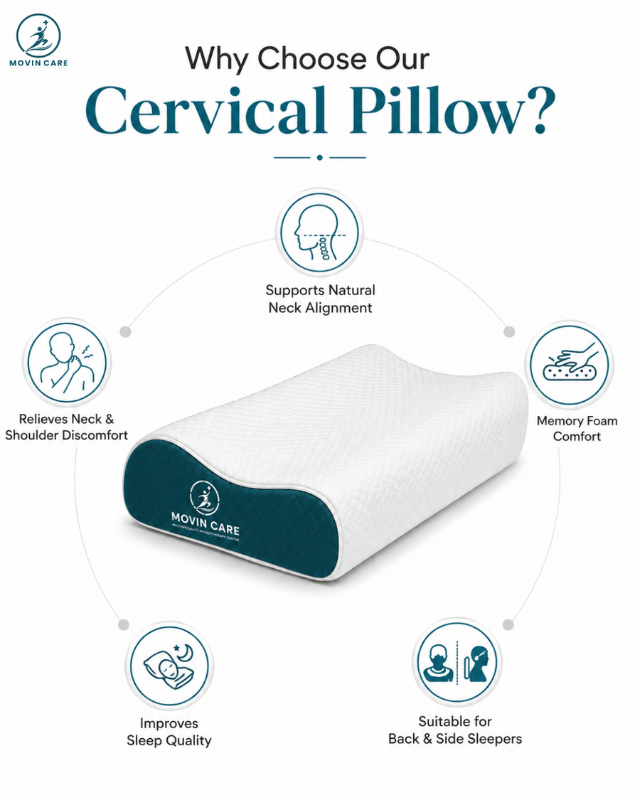 Cervical Pillow – Ergonomic Memory Foam Neck Support Pillow