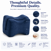 Square Memory Foam Knee Pillow_Movin Care