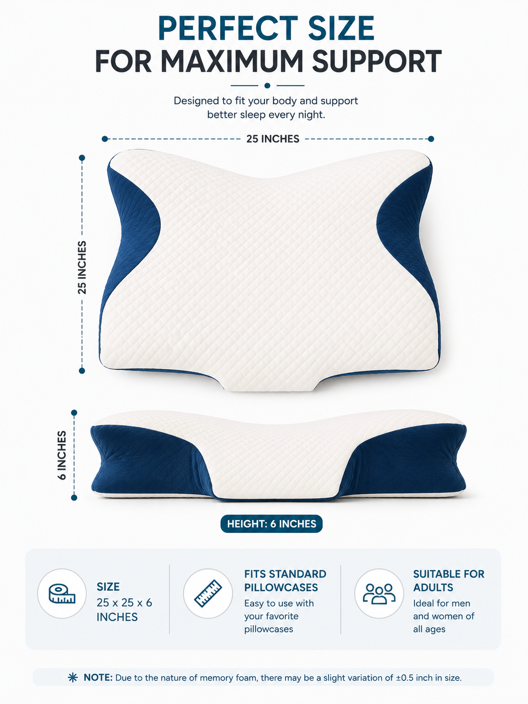 Sleep Apnea Cervical Pillow_Movin Care