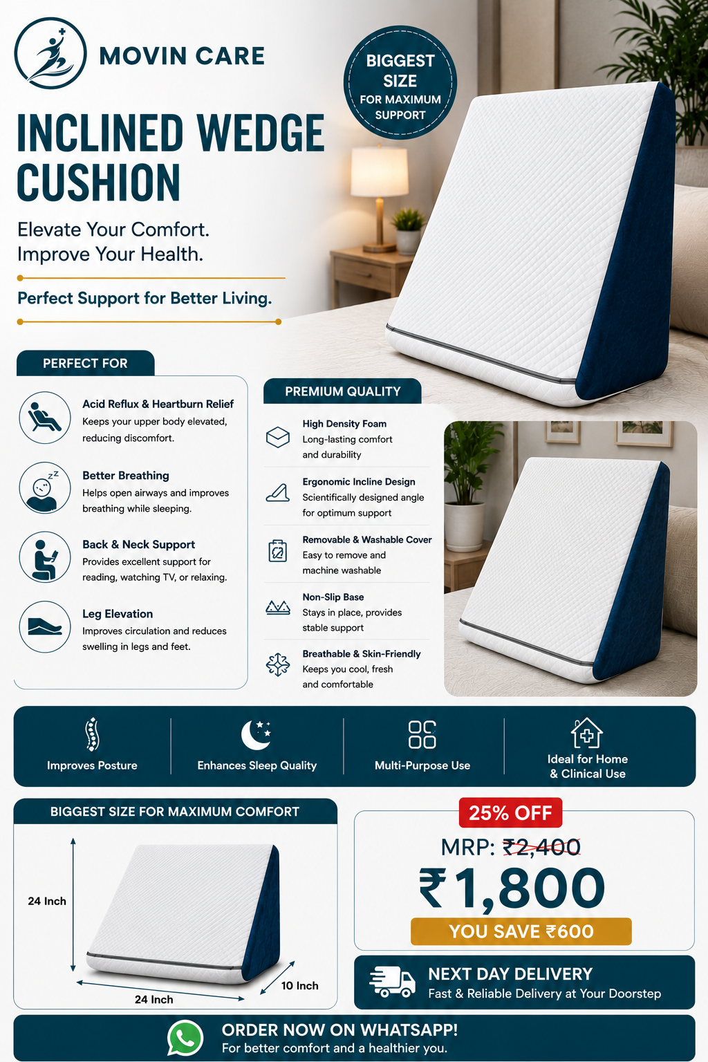 Inclined Wedge Cushion