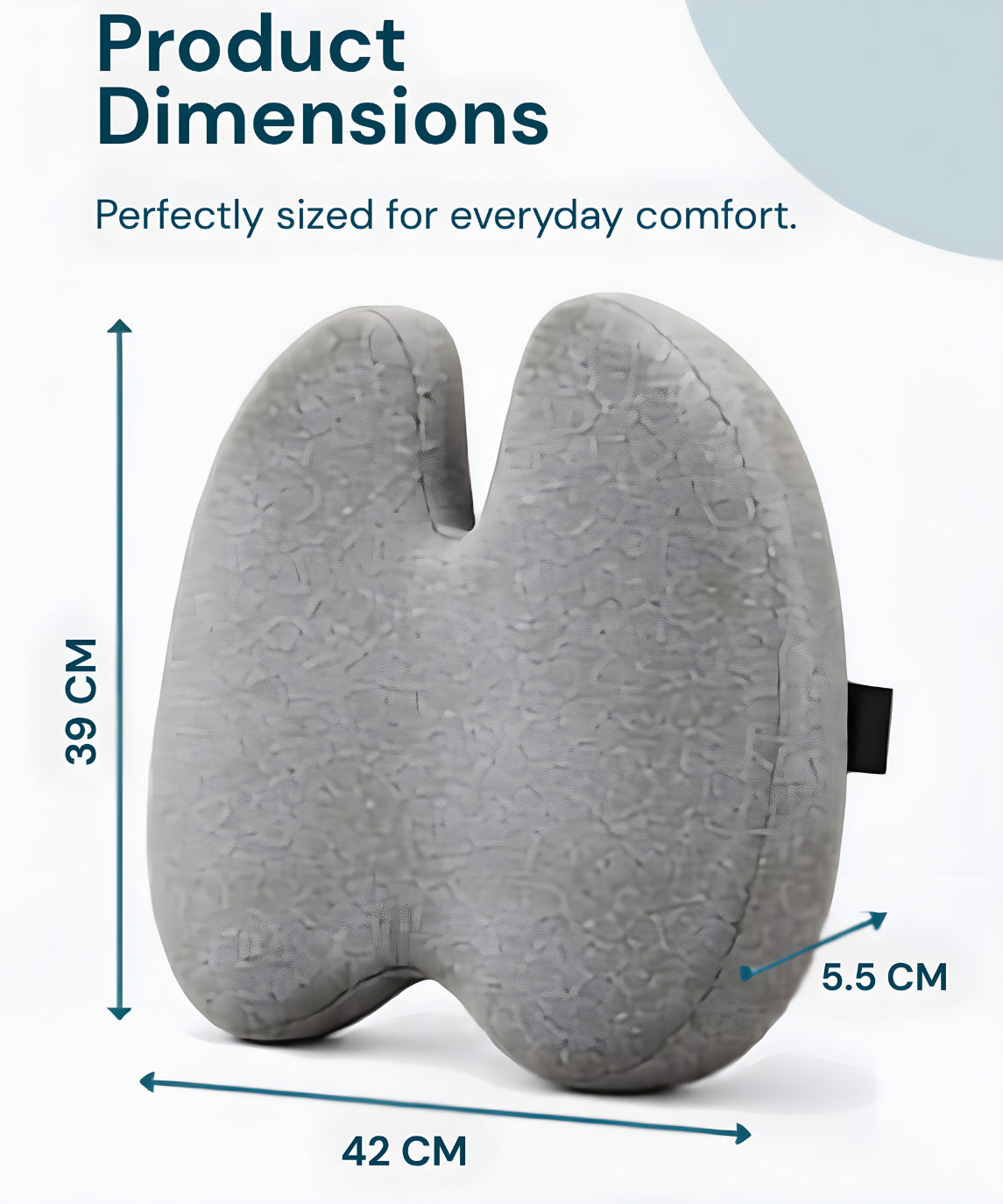 PosturePro Memory Foam Back Cushion