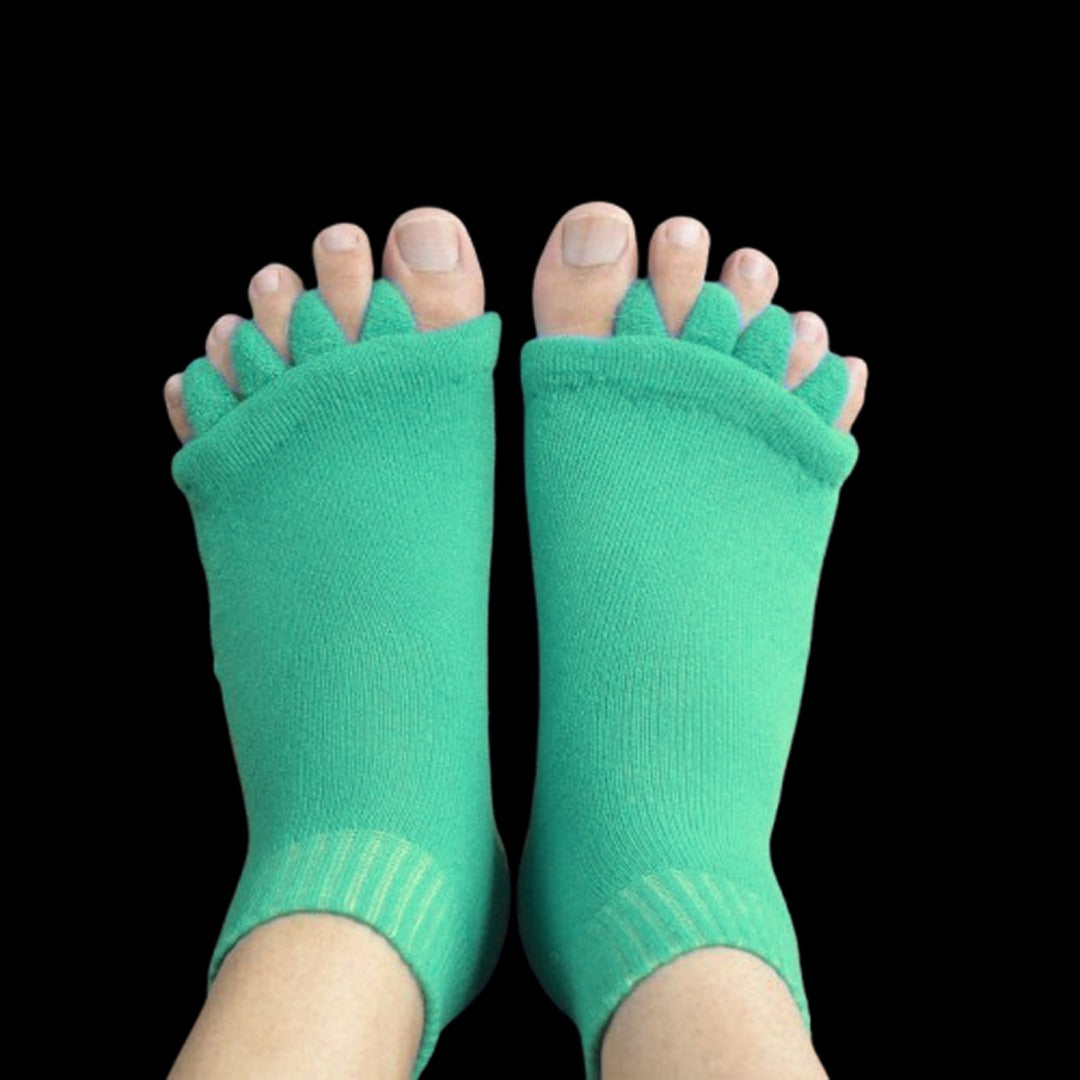 Toe Separation Compression Socks for Yoga, Pilates & Foot Relief
