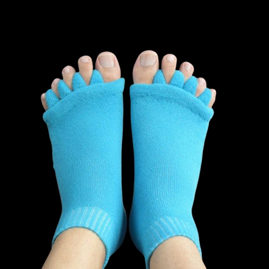 Toe Separation Compression Socks for Yoga, Pilates & Foot Relief